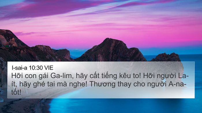 I-sai-a 10:30 VIE Bible Verse Image
