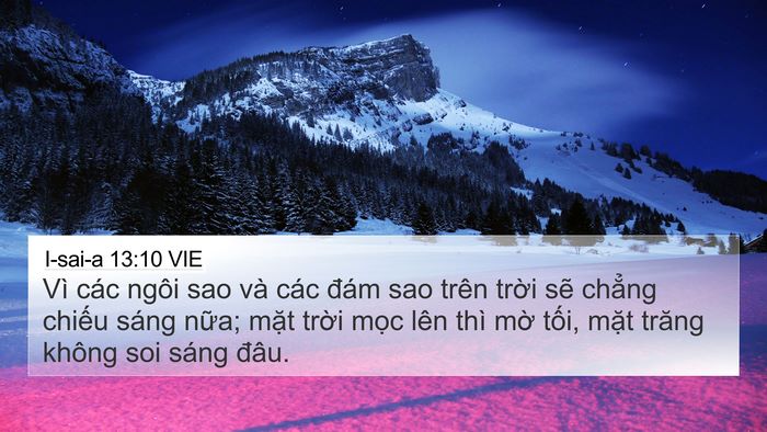I-sai-a 13:10 VIE Bible Verse Image