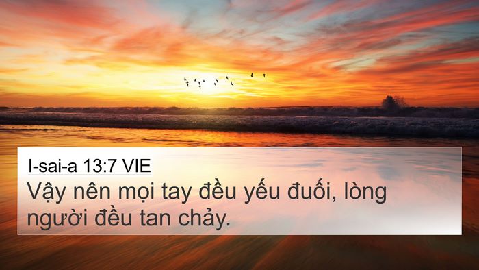 I-sai-a 13:7 VIE Bible Verse Image