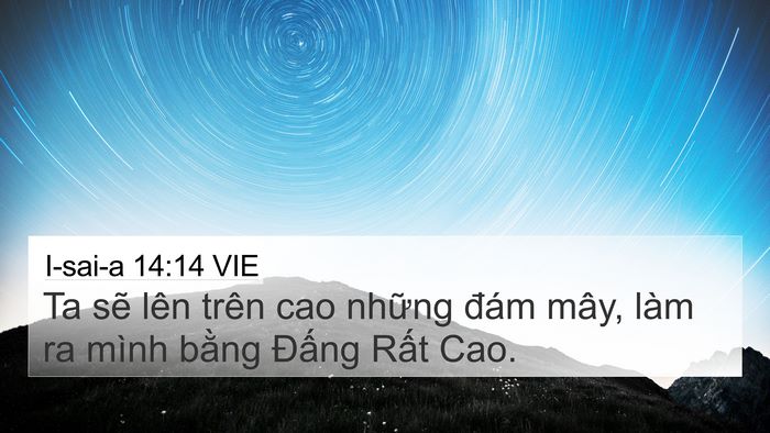I-sai-a 14:14 VIE Bible Verse Image