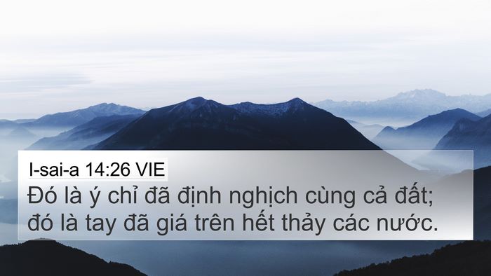 I-sai-a 14:26 VIE Bible Verse Image