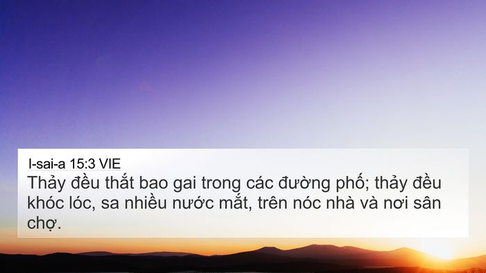 I-sai-a 15:3 VIE Bible Verse Image