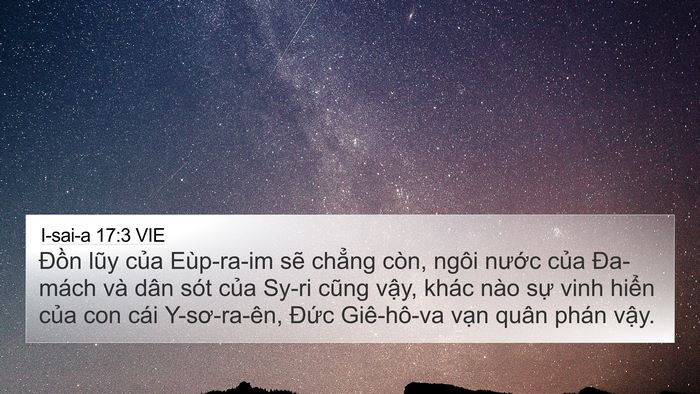 I-sai-a 17:3 VIE Bible Verse Image