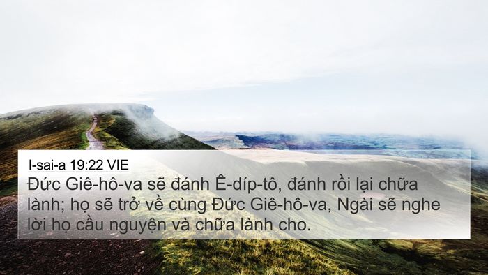 I-sai-a 19:22 VIE Bible Verse Image