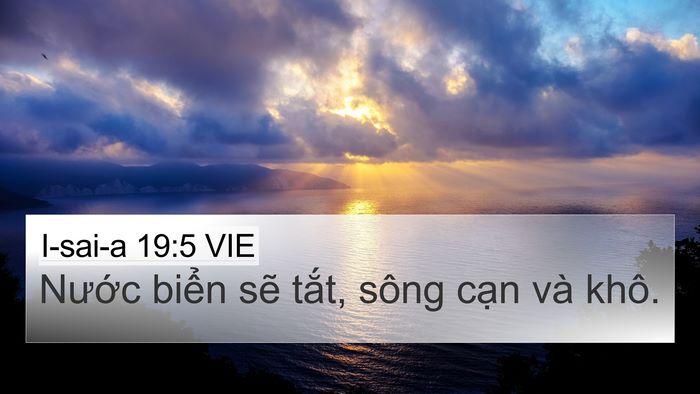 I-sai-a 19:5 VIE Bible Verse Image