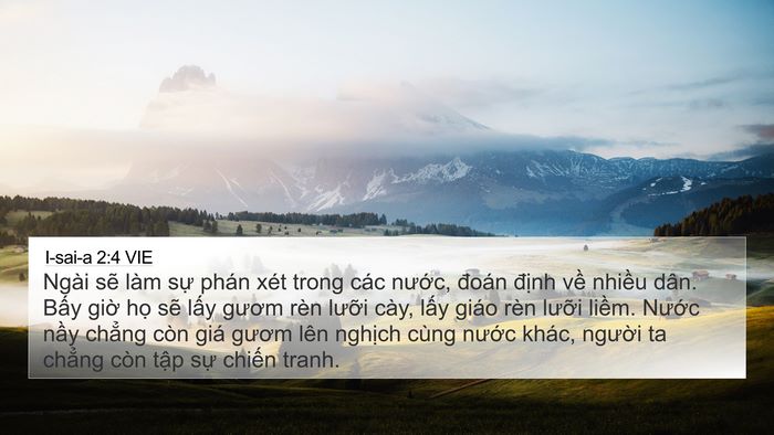 I-sai-a 2:4 VIE Bible Verse Image