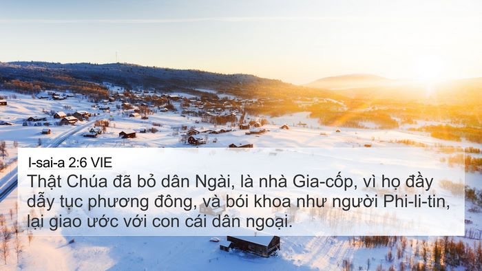 I-sai-a 2:6 VIE Bible Verse Image