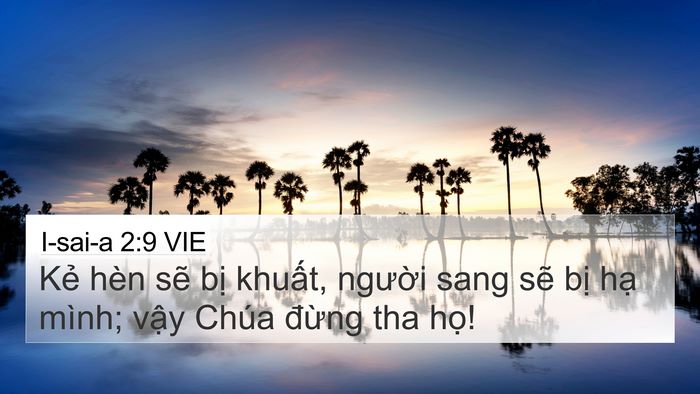 I-sai-a 2:9 VIE Bible Verse Image