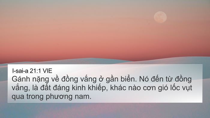 I-sai-a 21:1 VIE Bible Verse Image