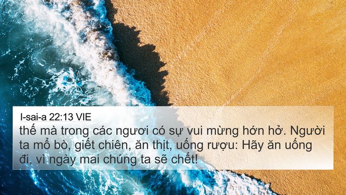 I-sai-a 22:13 VIE Bible Verse Image