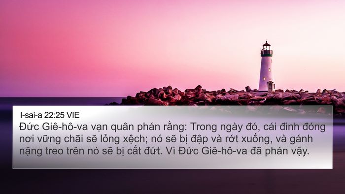I-sai-a 22:25 VIE Bible Verse Image