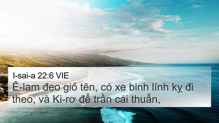I-sai-a 22:6 VIE Bible Verse Image