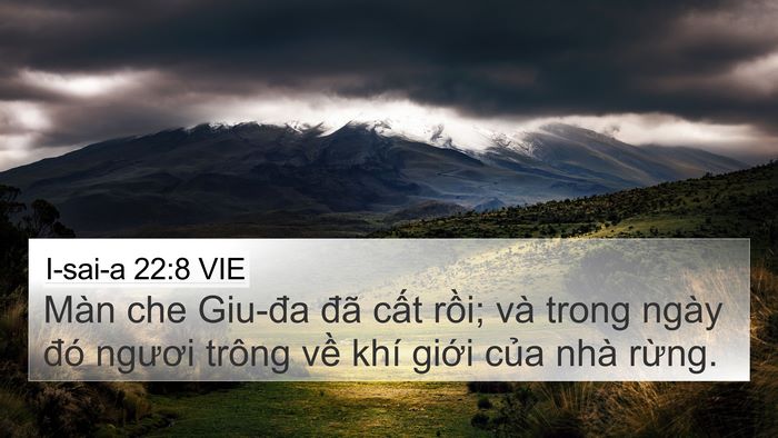 I-sai-a 22:8 VIE Bible Verse Image