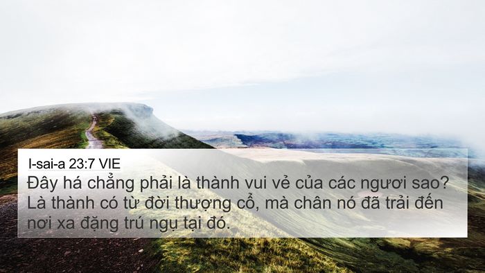 I-sai-a 23:7 VIE Bible Verse Image