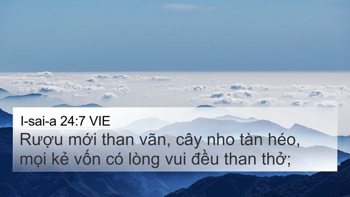 I-sai-a 24:7 VIE Bible Verse Image
