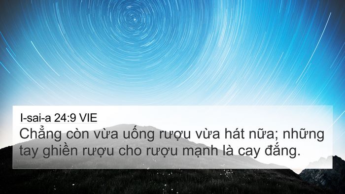 I-sai-a 24:9 VIE Bible Verse Image