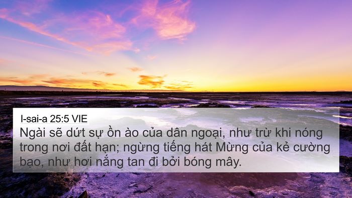 I-sai-a 25:5 VIE Bible Verse Image