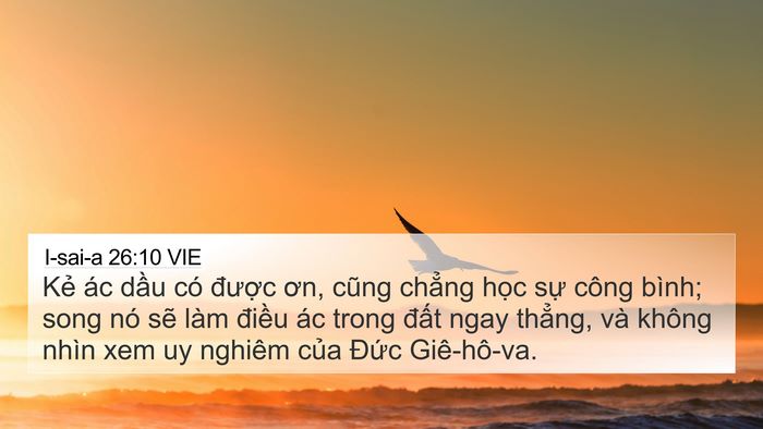 I-sai-a 26:10 VIE Bible Verse Image