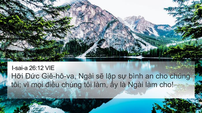 I-sai-a 26:12 VIE Bible Verse Image