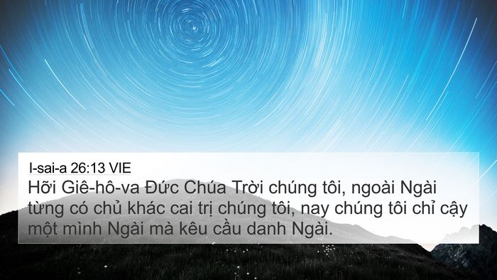 I-sai-a 26:13 VIE Bible Verse Image