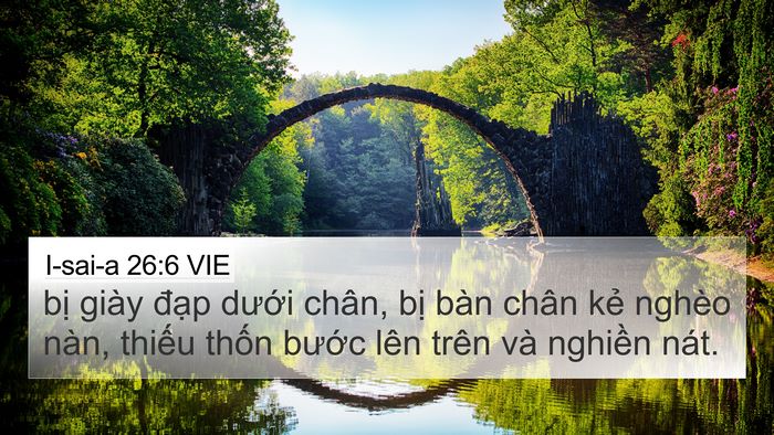 I-sai-a 26:6 VIE 4K Wallpaper - bị giày đạp dưới chân, bị bàn chân - 4K Wallpaper Bible Verse