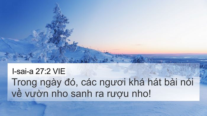 I-sai-a 27:2 VIE Bible Verse Image
