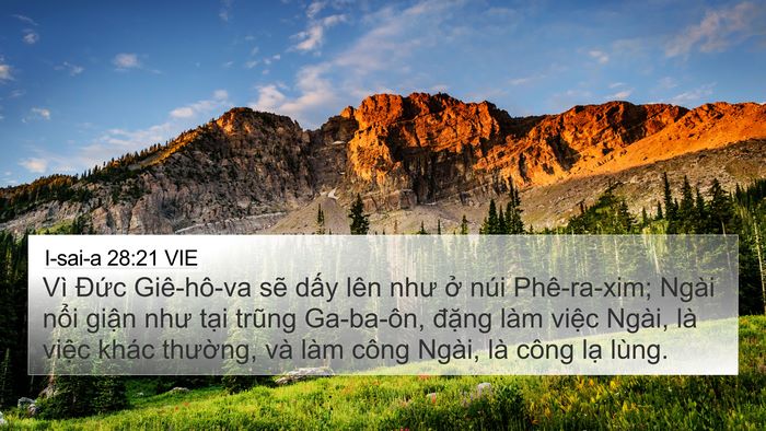 I-sai-a 28:21 VIE Bible Verse Image