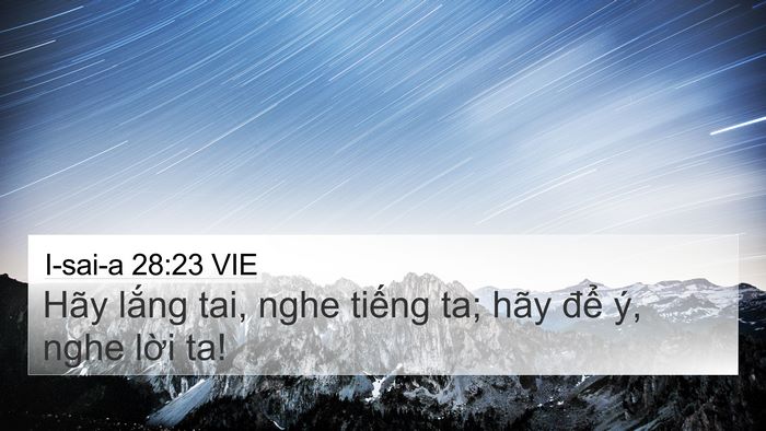 I-sai-a 28:23 VIE Bible Verse Image