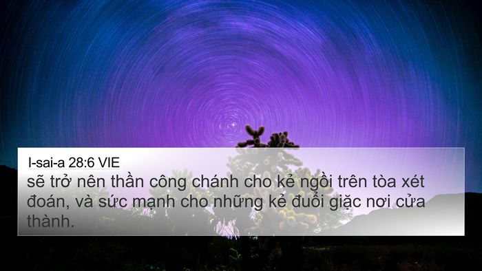 I-sai-a 28:6 VIE Bible Verse Image