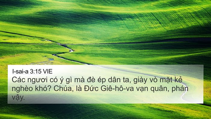 I-sai-a 3:15 VIE Bible Verse Image