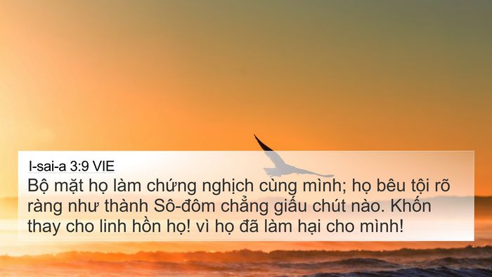 I-sai-a 3:9 VIE Bible Verse Image