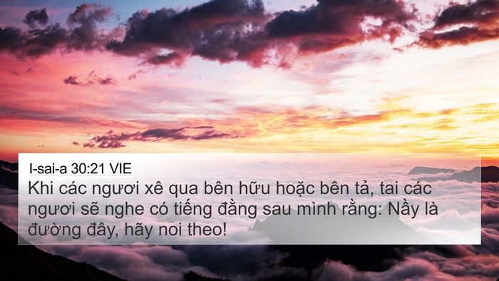 I-sai-a 30:21 VIE Bible Verse Image