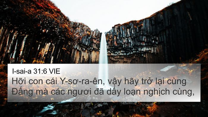 I-sai-a 31:6 VIE Bible Verse Image