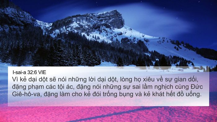 I-sai-a 32:6 VIE Bible Verse Image