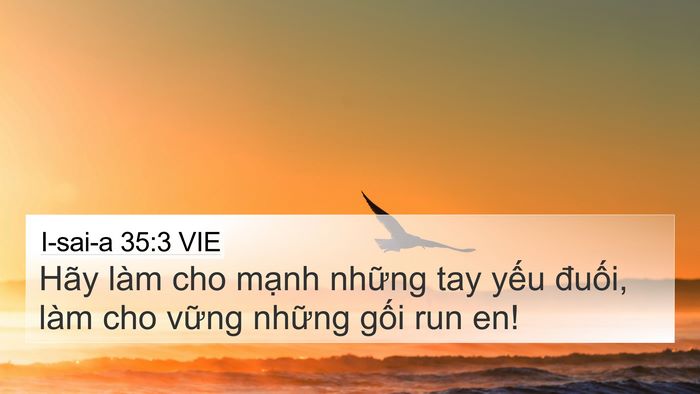 I-sai-a 35:3 VIE Bible Verse Image