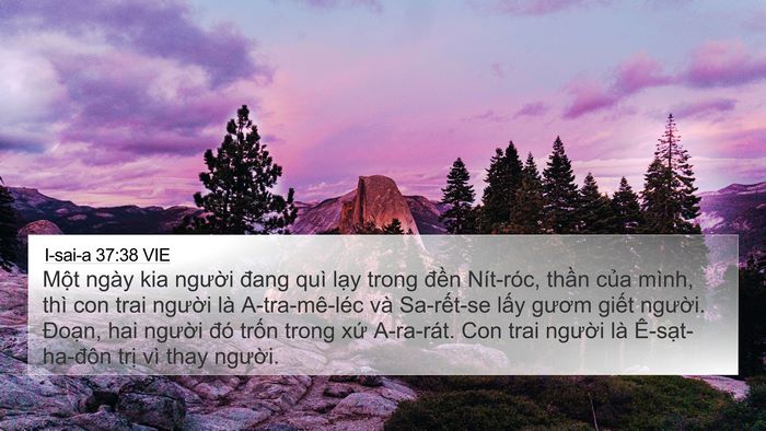 I-sai-a 37:38 VIE Bible Verse Image
