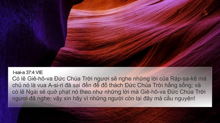 I-sai-a 37:4 VIE Bible Verse Image