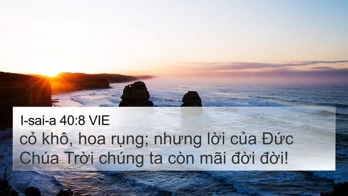 I-sai-a 40:8 VIE Bible Verse Image