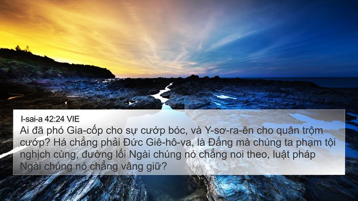 I-sai-a 42:24 VIE Bible Verse Image