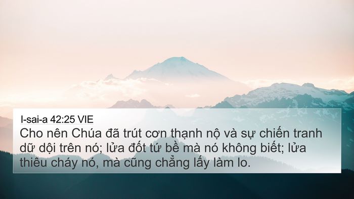 I-sai-a 42:25 VIE Bible Verse Image