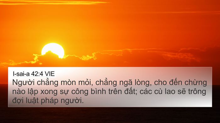 I-sai-a 42:4 VIE Bible Verse Image