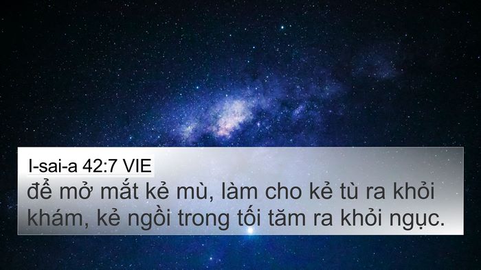 I-sai-a 42:7 VIE Bible Verse Image