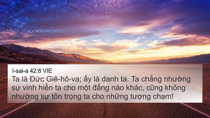 I-sai-a 42:8 VIE Bible Verse Image
