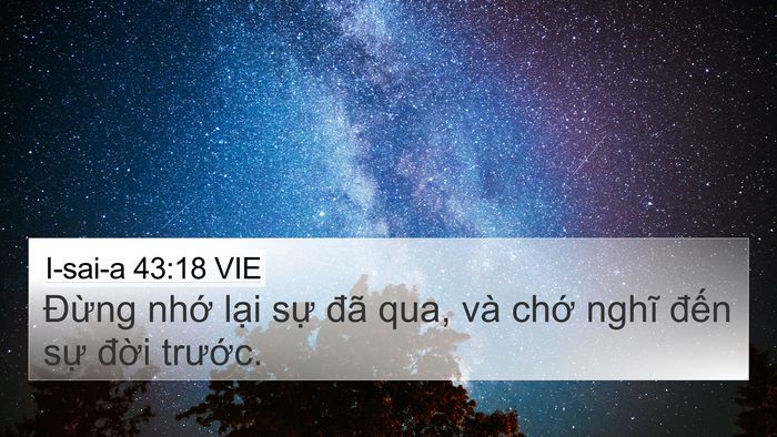 I-sai-a 43:18 VIE Bible Verse Image