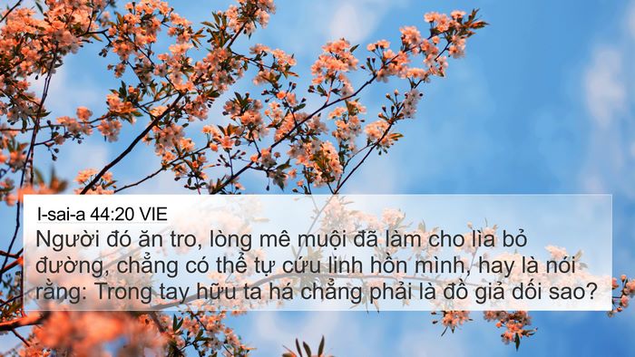 I-sai-a 44:20 VIE Bible Verse Image