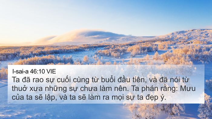 I-sai-a 46:10 VIE Bible Verse Image