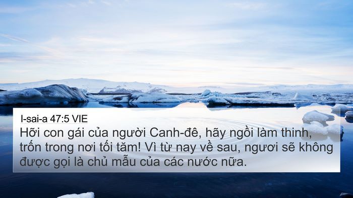 I-sai-a 47:5 VIE Bible Verse Image