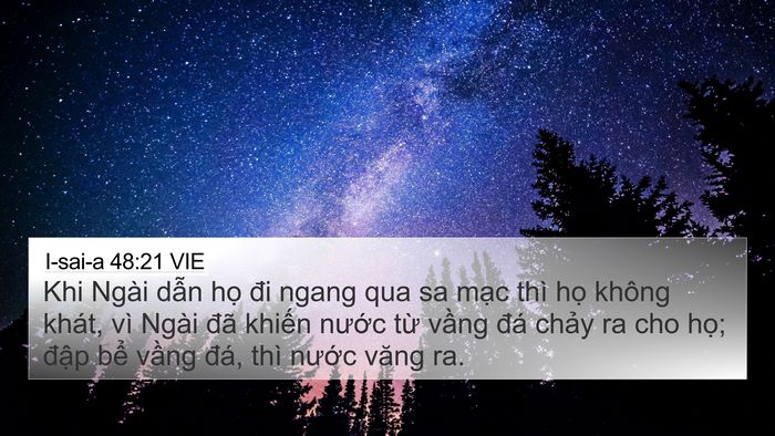 I-sai-a 48:21 VIE Bible Verse Image