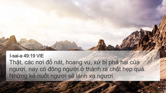 I-sai-a 49:19 VIE Bible Verse Image