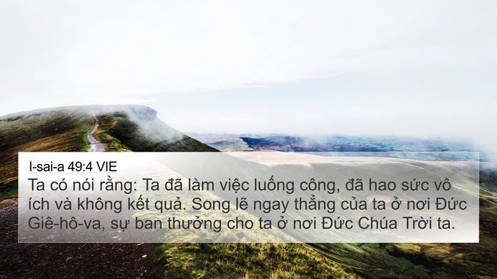 I-sai-a 49:4 VIE Bible Verse Image